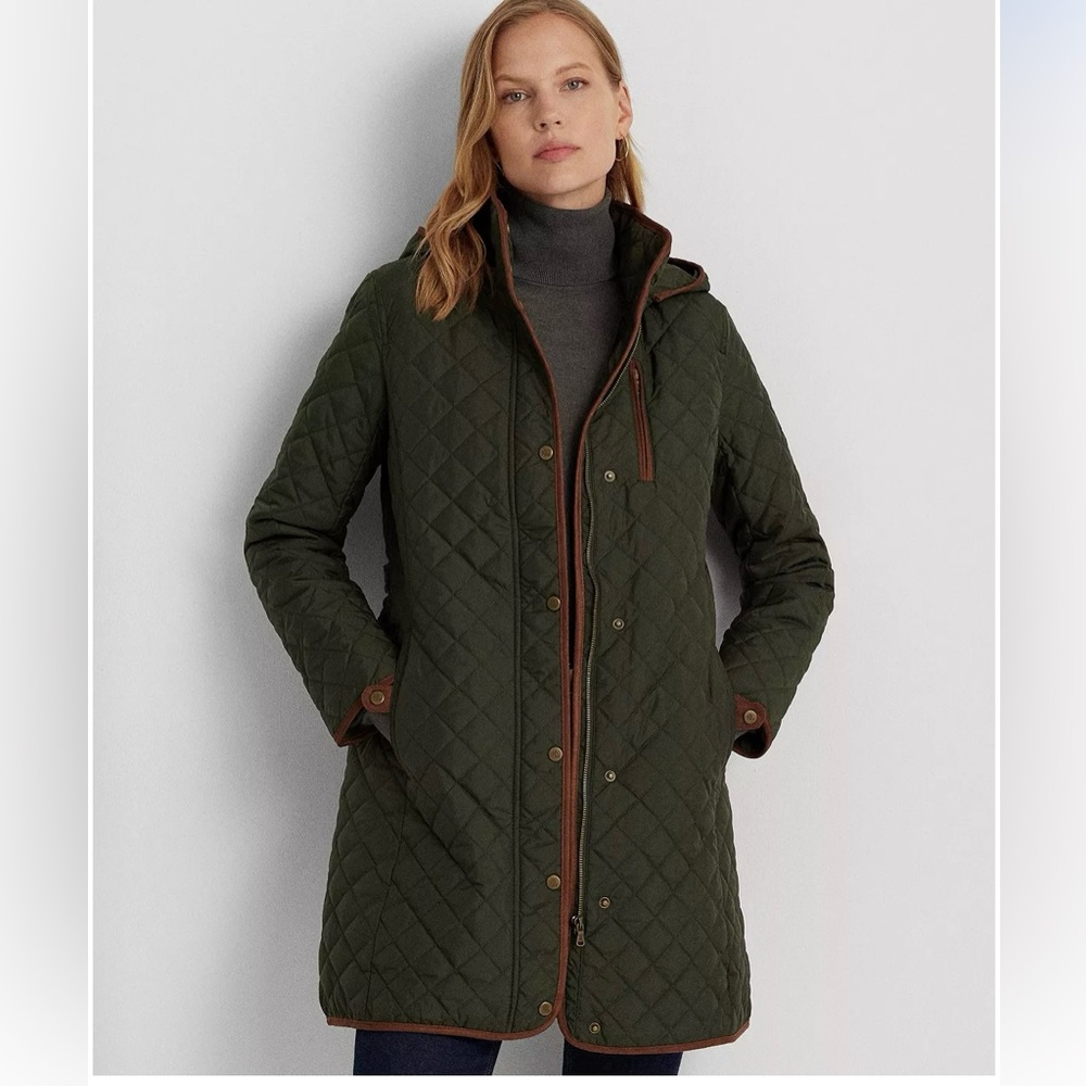 Ralph Lauren green coat XL